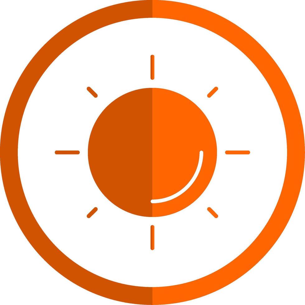 Dom glifo naranja circulo icono vector