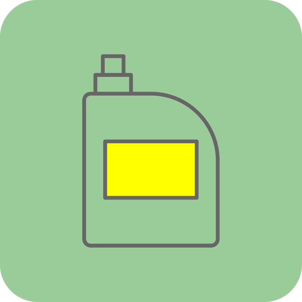 Bleach Filled Yellow Icon vector