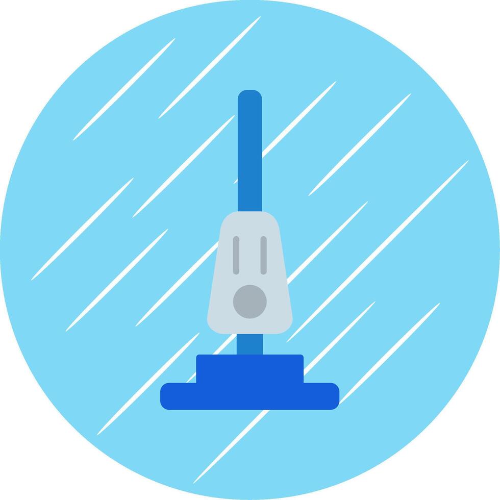 Vacuum Cleaner Flat Blue Circle Icon vector