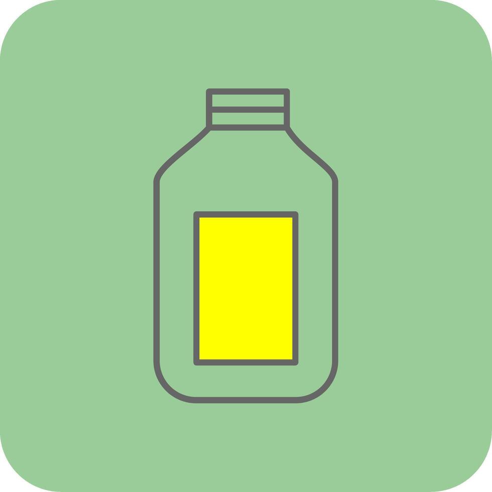 Detergent Filled Yellow Icon vector