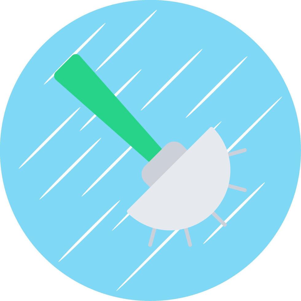 Toilet Brush Flat Blue Circle Icon vector