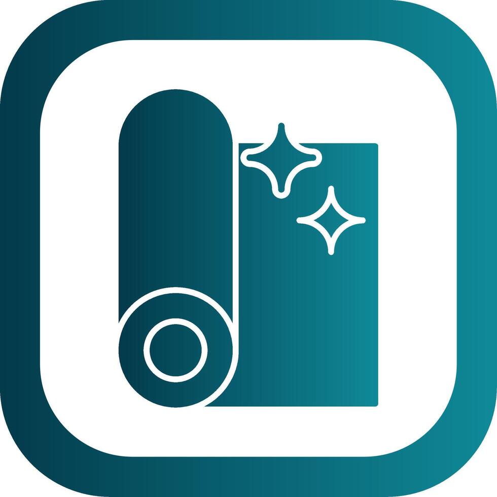 Fabric Glyph Gradient Round Corner Icon vector