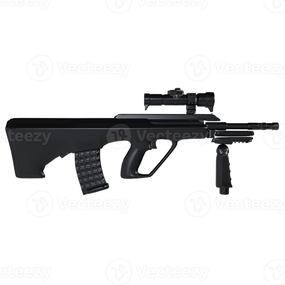 a black gun on a transparent background png