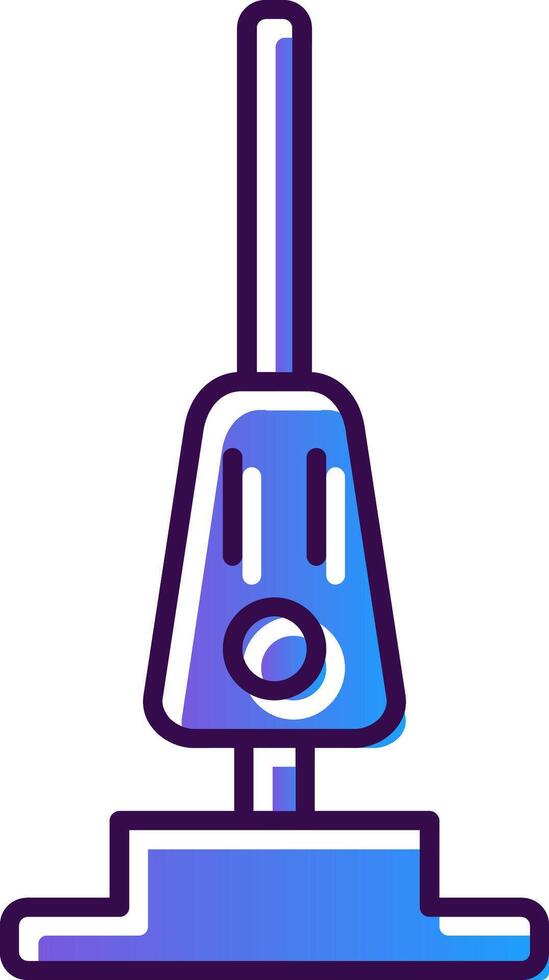 Vacuum Cleaner Gradient Filled Icon vector