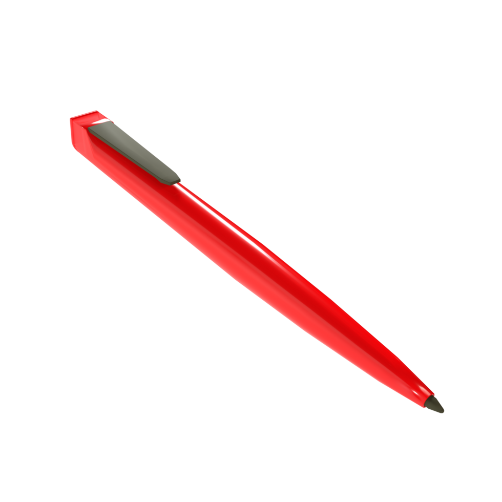 red pen on transparent background png