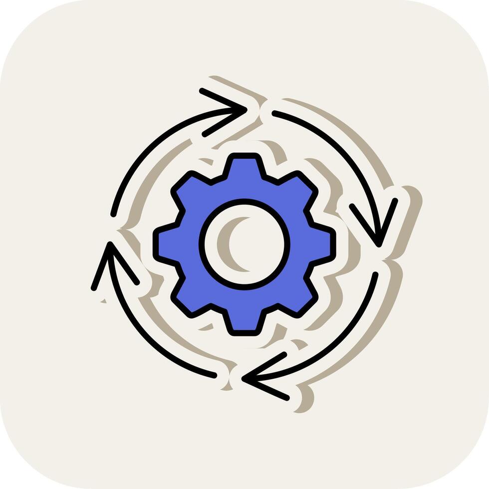 Adaptation Line Filled White Shadow Icon vector