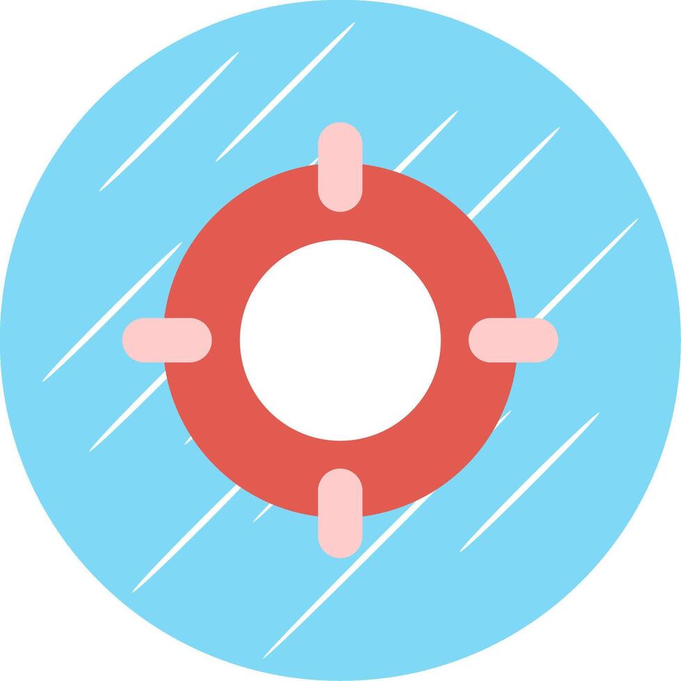 Scope Flat Blue Circle Icon vector