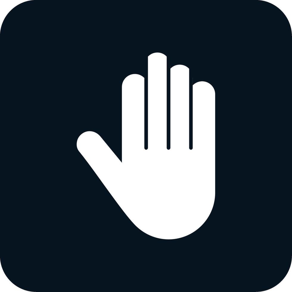 Hand Glyph Two Color Icon vector