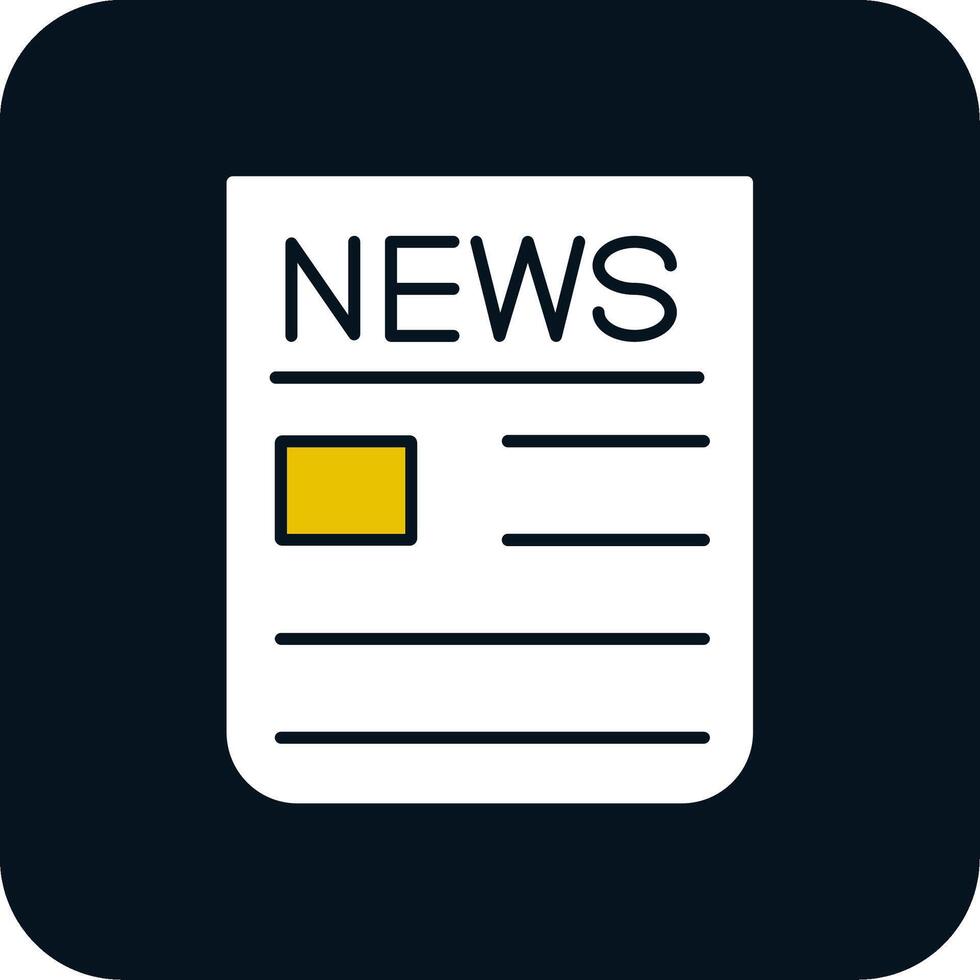 Breaking News Glyph Two Color Icon vector