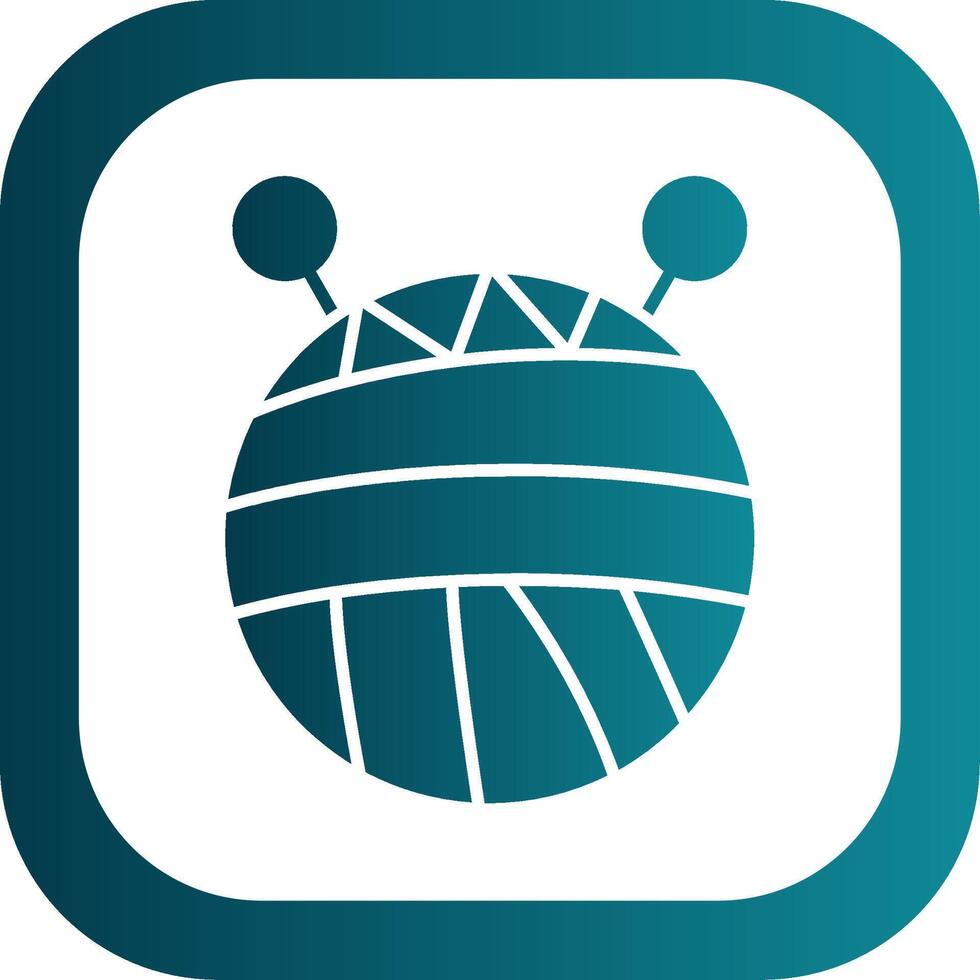 Wool Glyph Gradient Round Corner Icon vector
