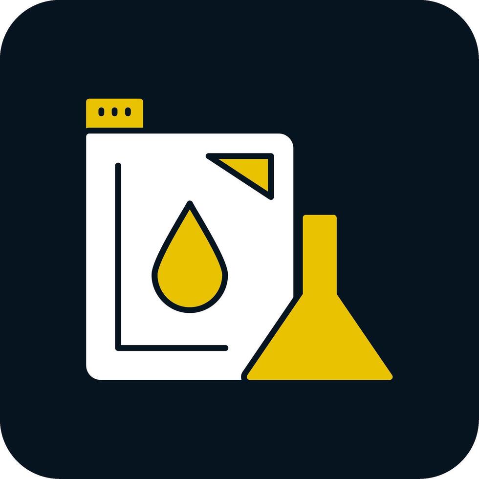 Machine Oil Glyph Two Color Icon vector