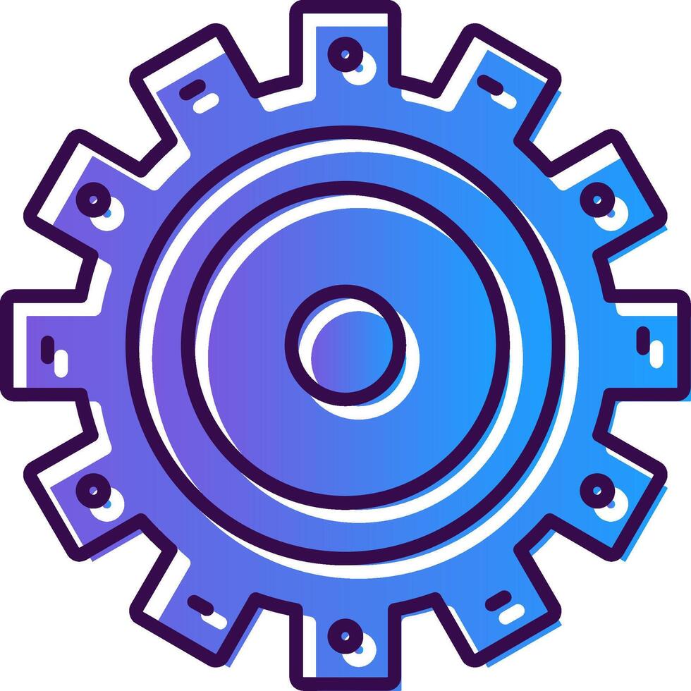 Setting Gradient Filled Icon vector