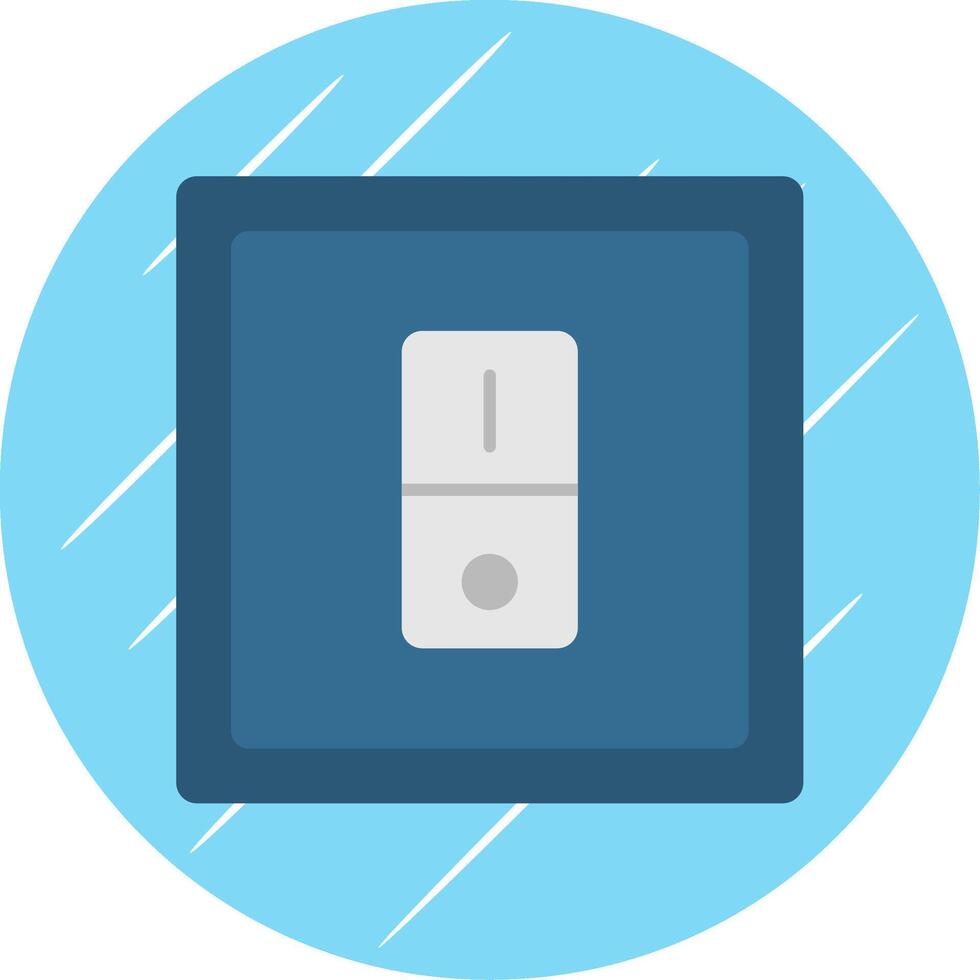 Switcher Flat Blue Circle Icon vector