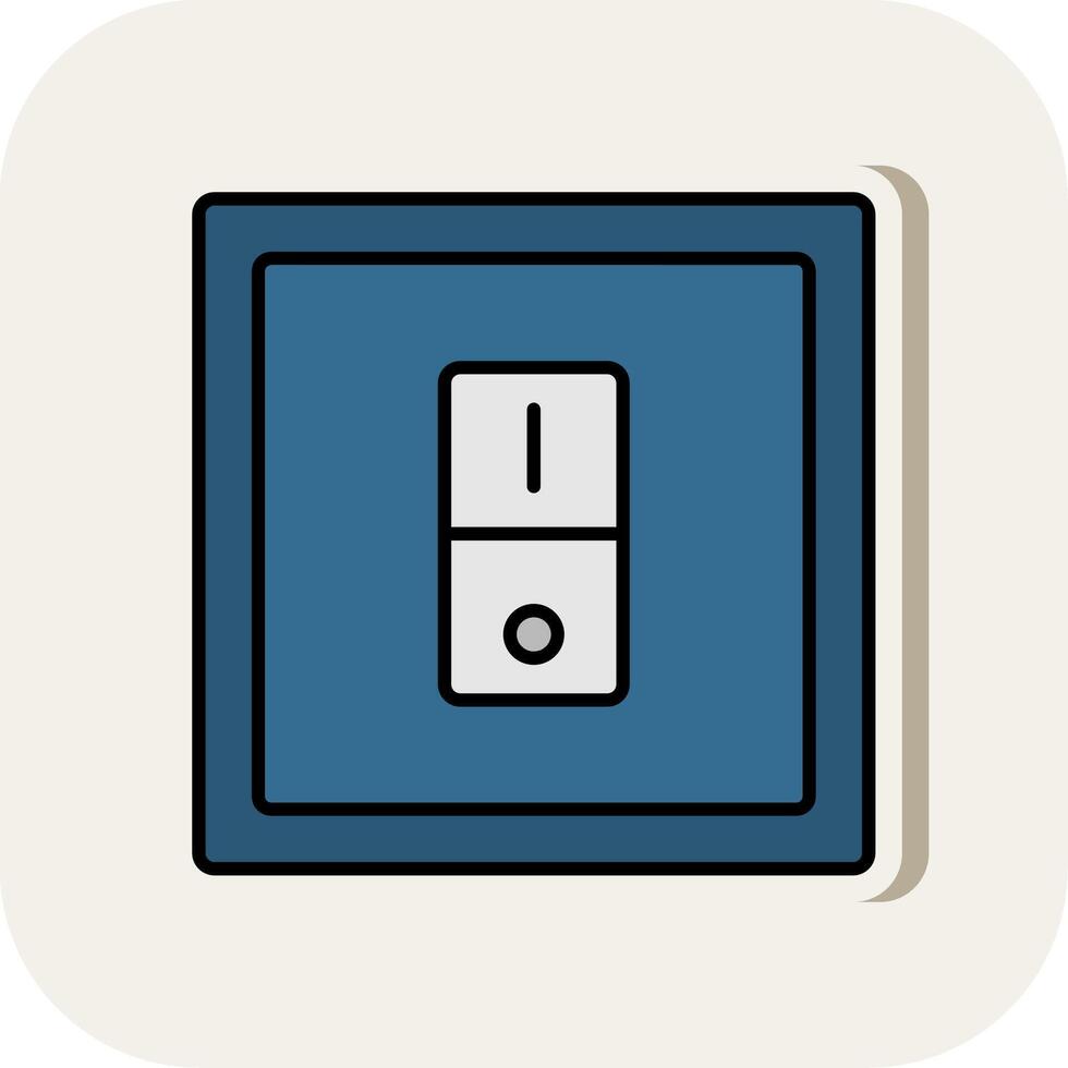 Switcher Line Filled White Shadow Icon vector