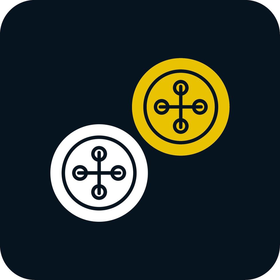 Buttons Glyph Two Color Icon vector