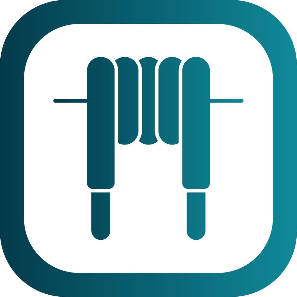 Inductor Glyph Gradient Round Corner Icon vector