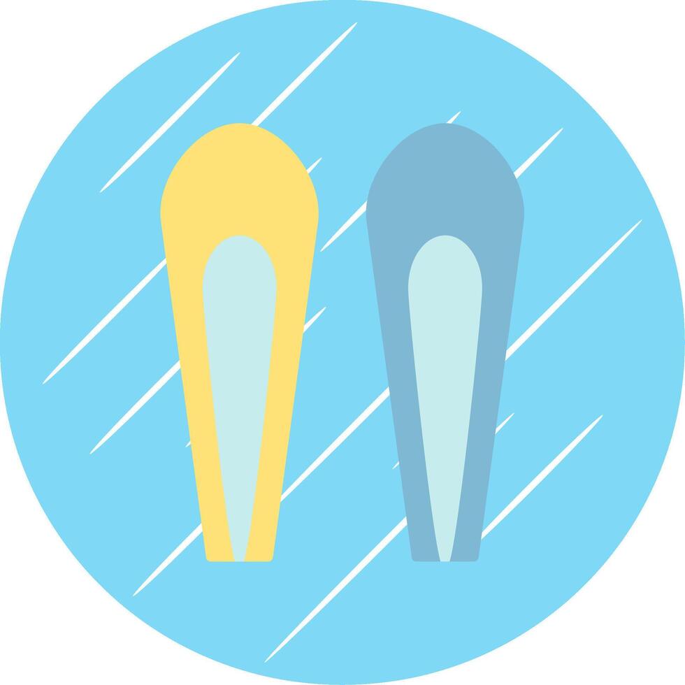 Hair Pin Flat Blue Circle Icon vector