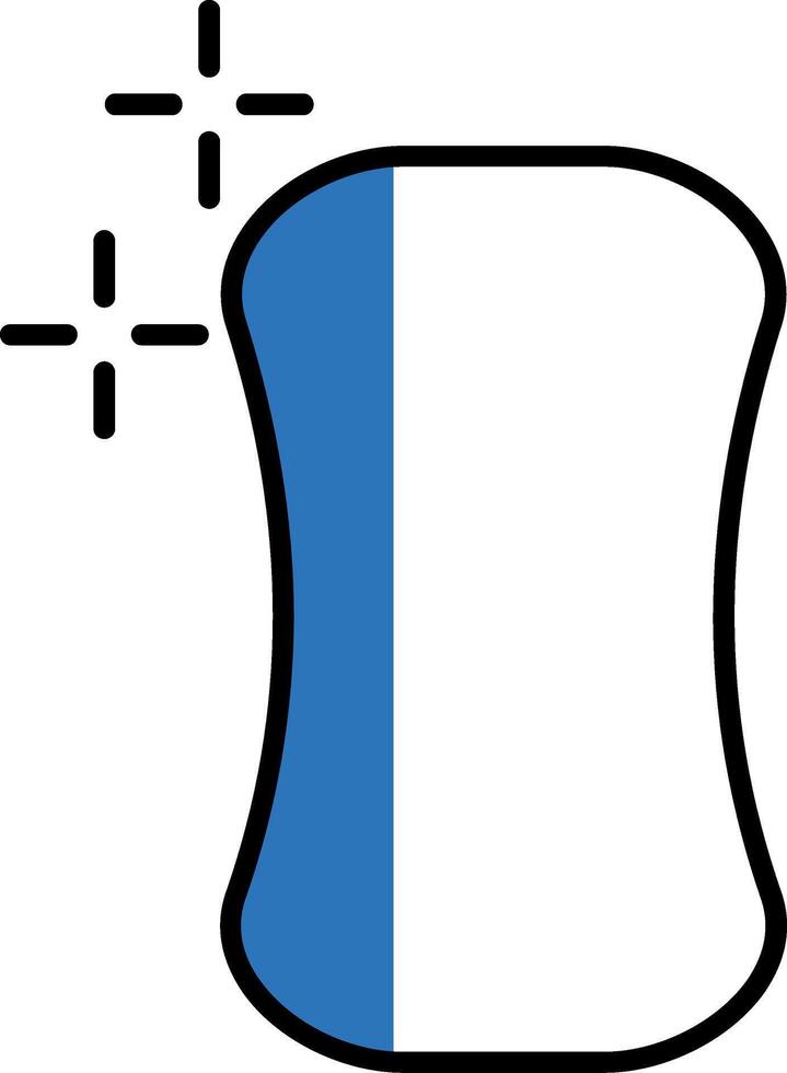 Soap Filled Half Cut Icon vector