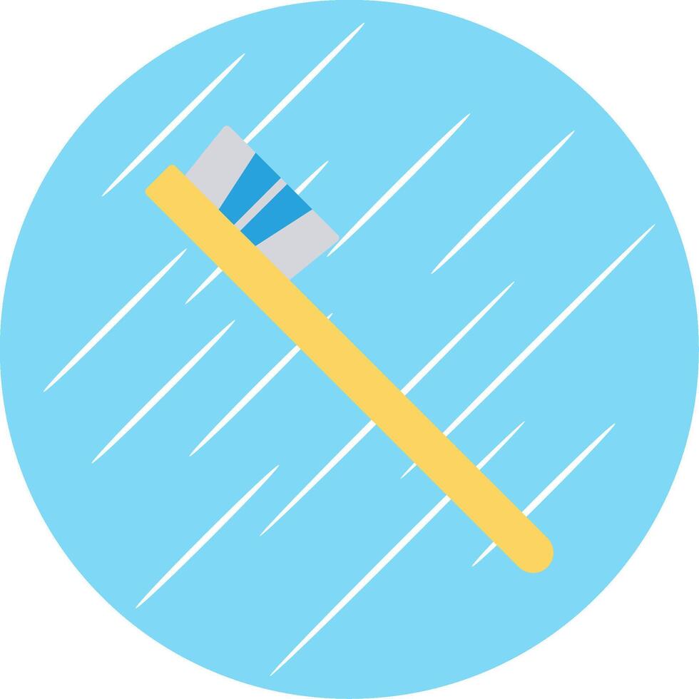 Toothbrush Flat Blue Circle Icon vector