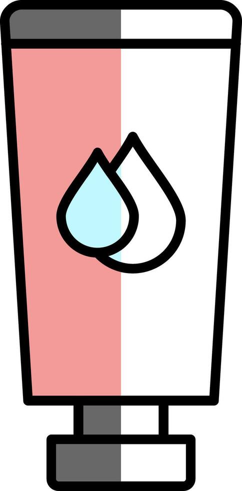Body Lotion Filled Half Cut Icon vector