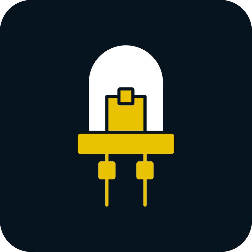 Diode Glyph Two Color Icon vector