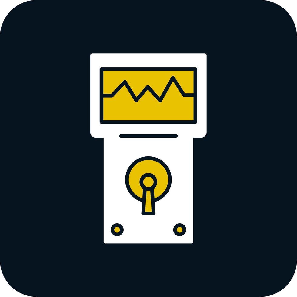 Analyzer Glyph Two Color Icon vector