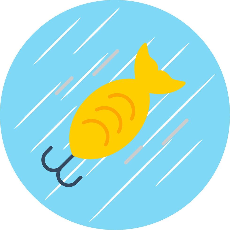 Bait Flat Blue Circle Icon vector