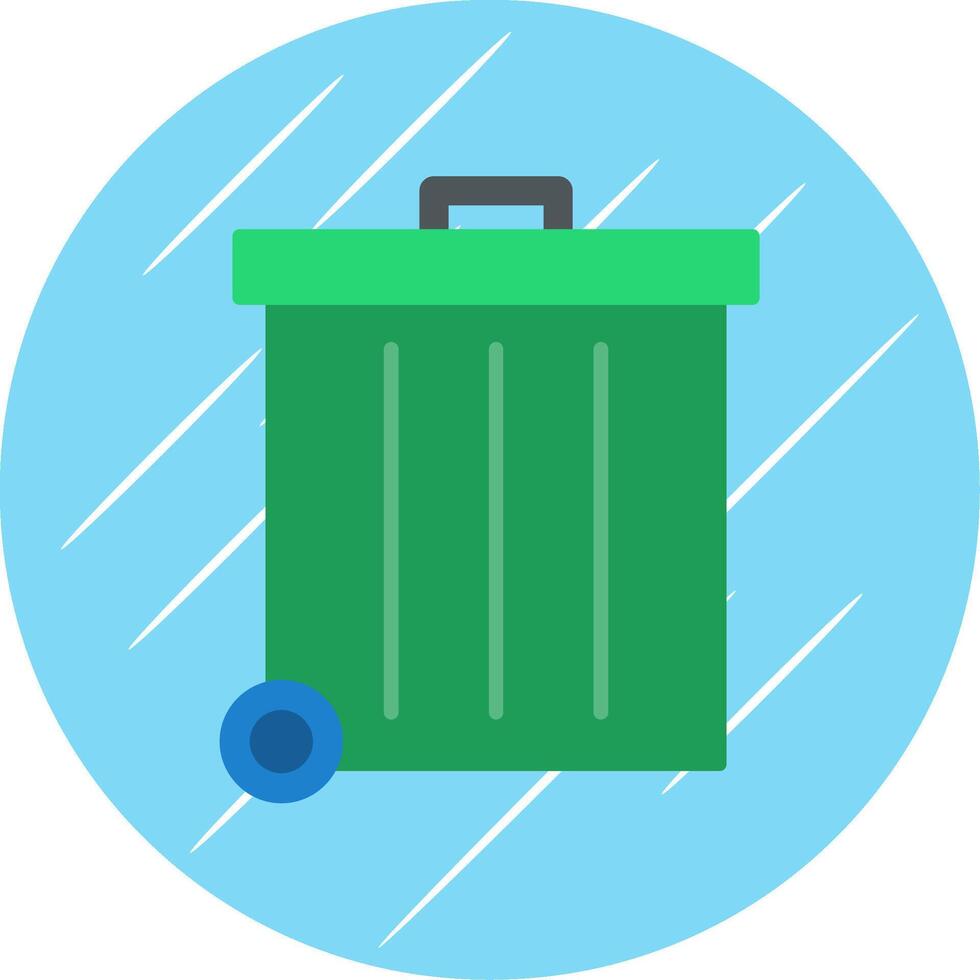 Refuse Flat Blue Circle Icon vector