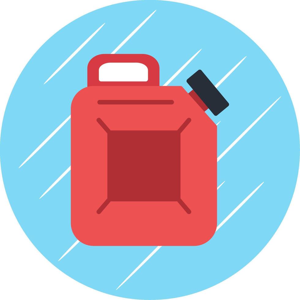 Canister Flat Blue Circle Icon vector