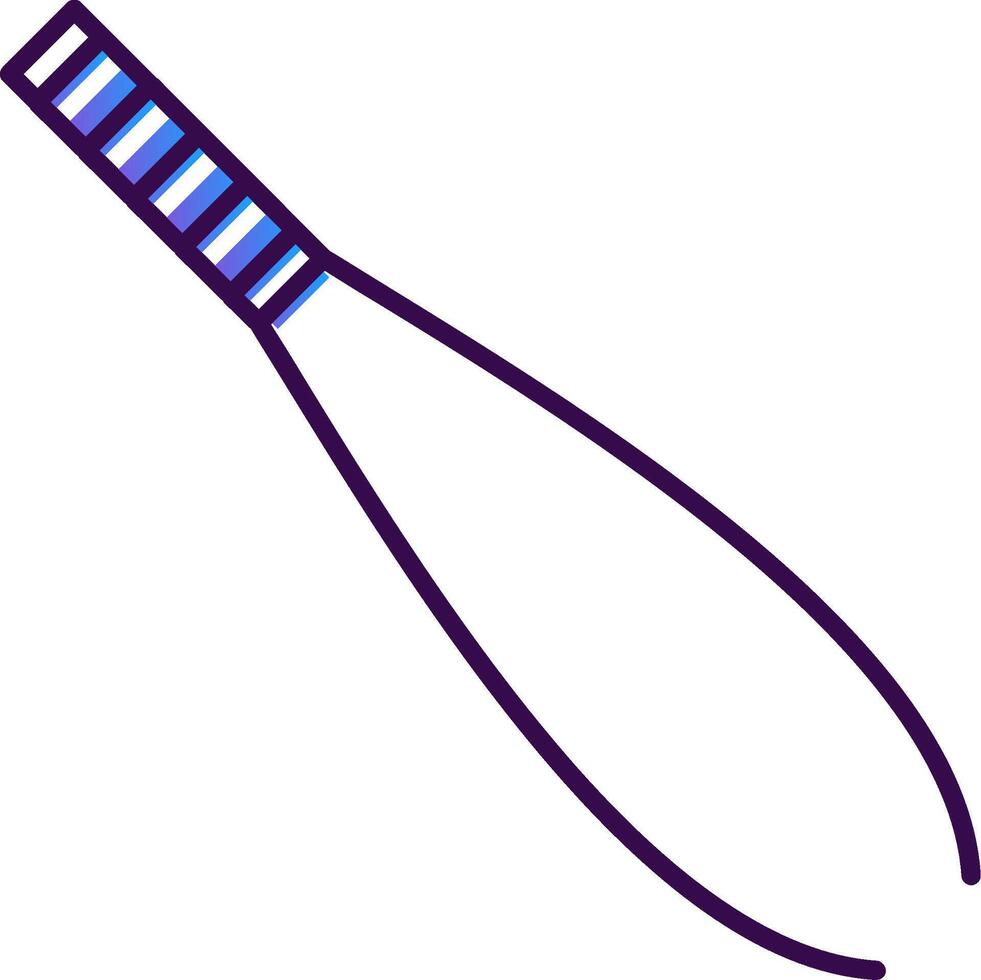 Tweezers Gradient Filled Icon vector
