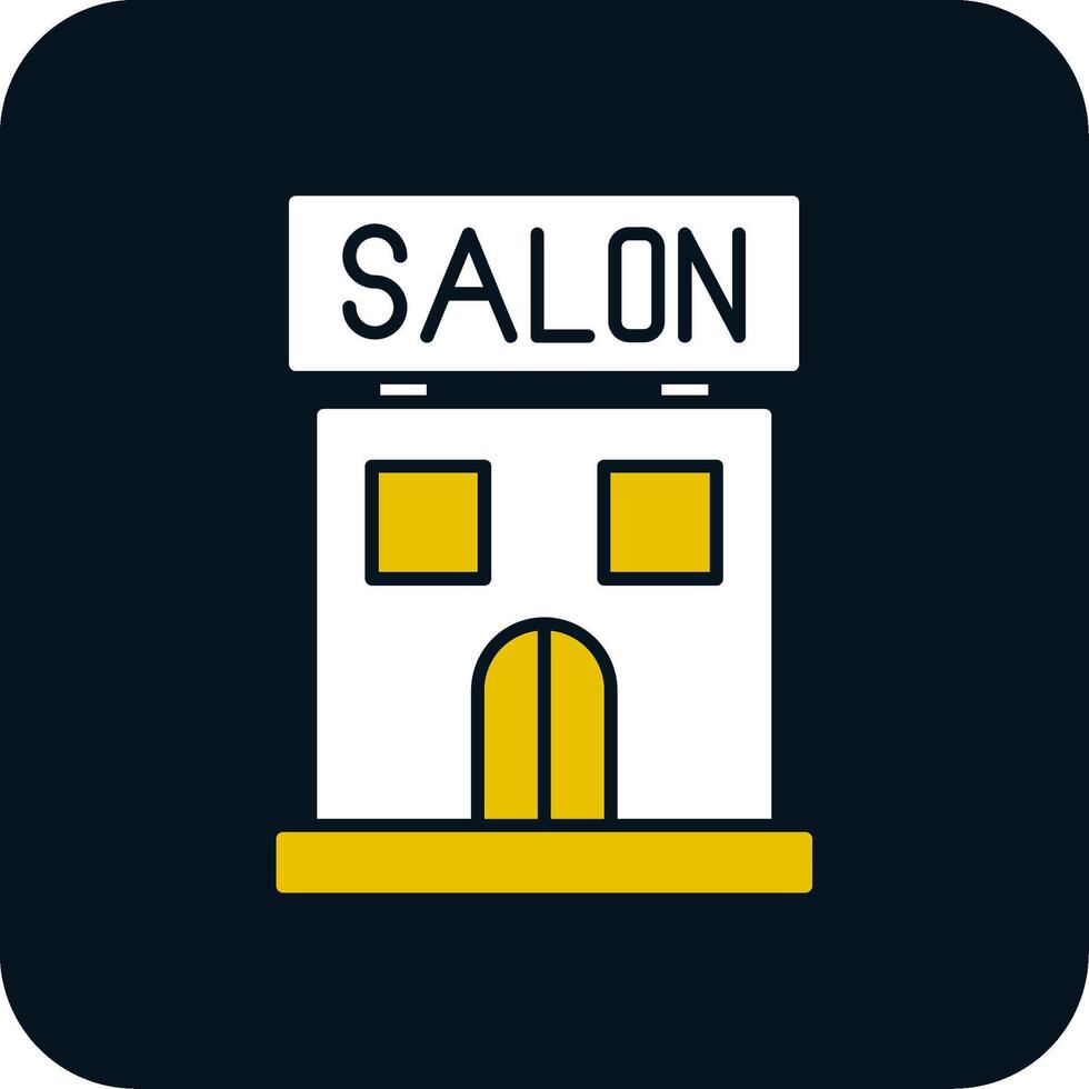 Salon Glyph Two Color Icon vector