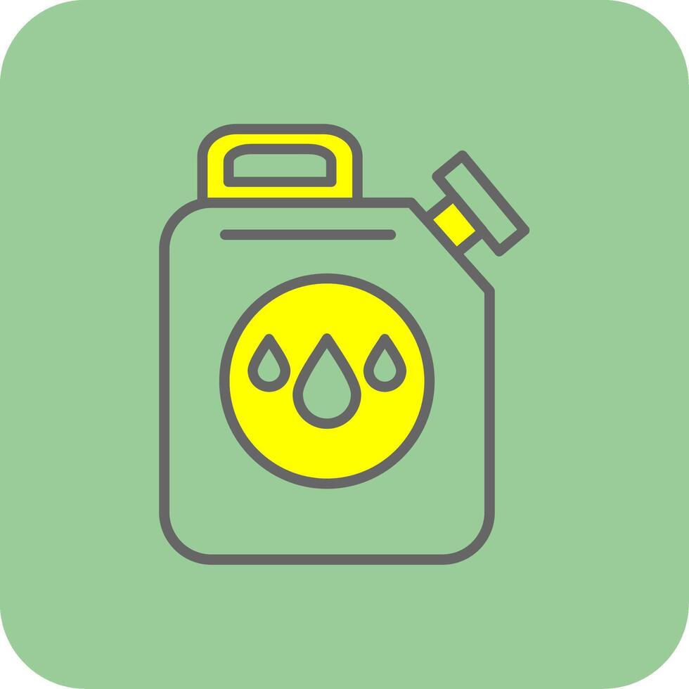 Oiler Filled Yellow Icon vector