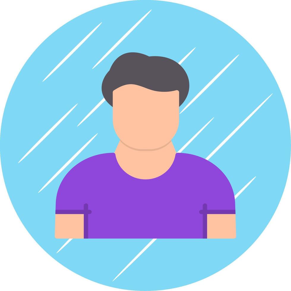 Commercial User Flat Blue Circle Icon vector