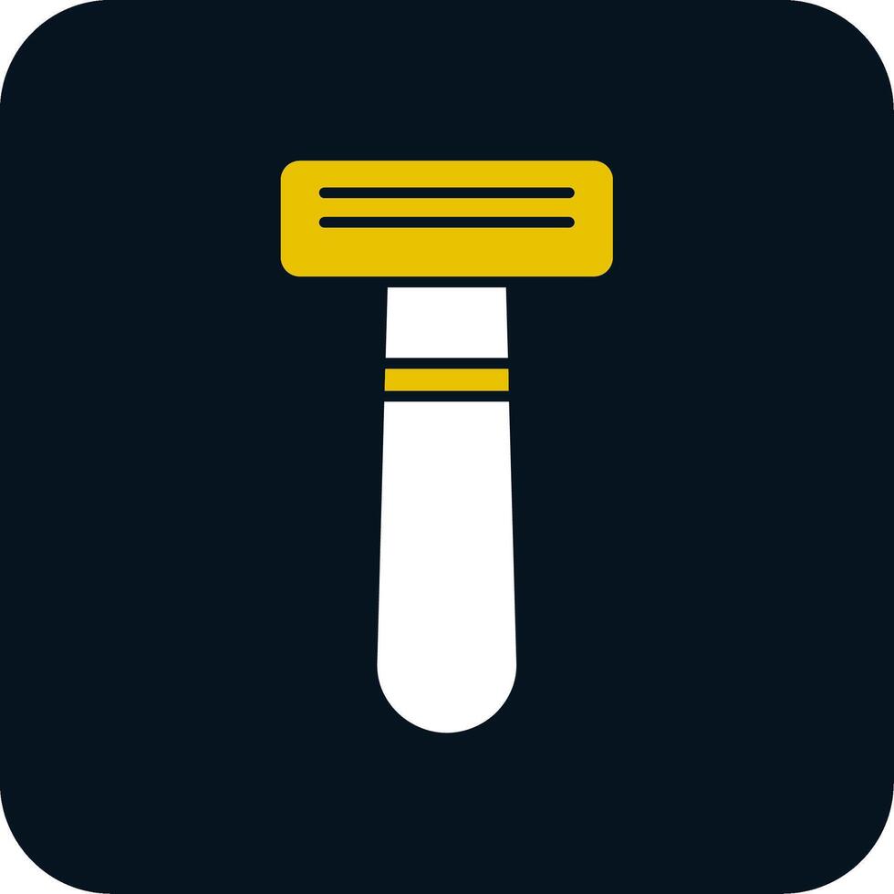 Shaving Razor Glyph Two Color Icon vector