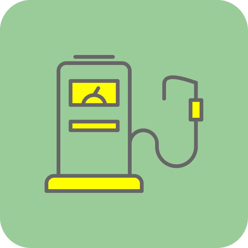 Gas Filled Yellow Icon vector