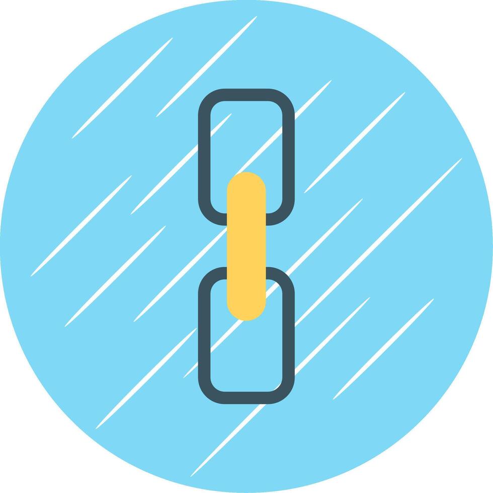 Chain Flat Blue Circle Icon vector