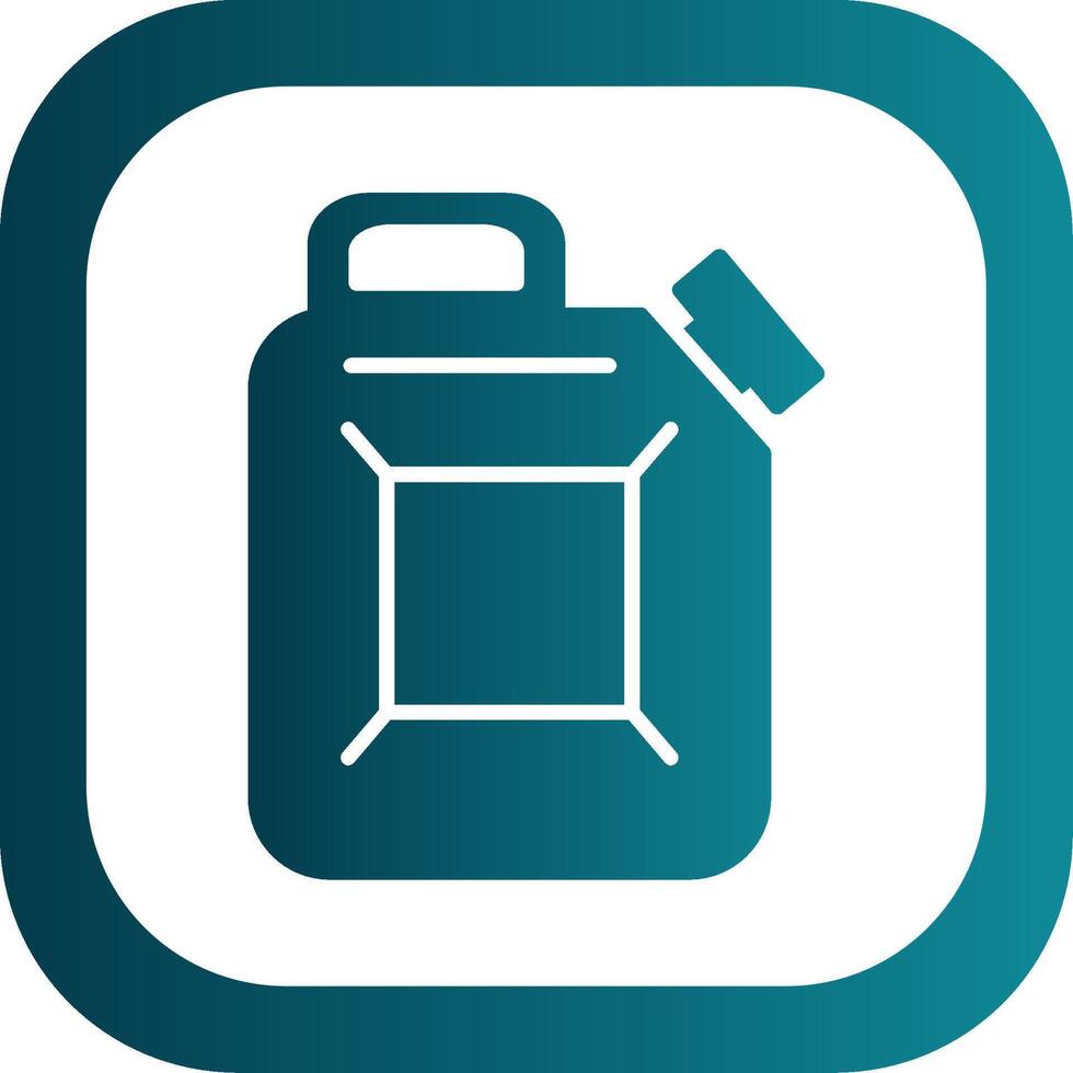 Canister Glyph Gradient Round Corner Icon vector