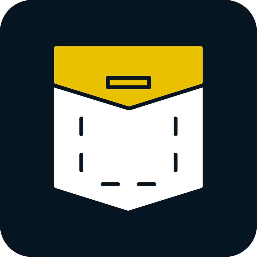 Pocket Glyph Two Color Icon vector