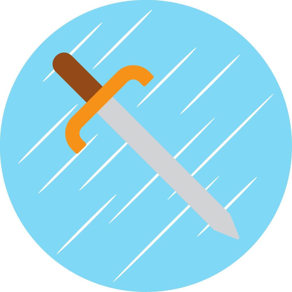 Cutlass Flat Blue Circle Icon vector