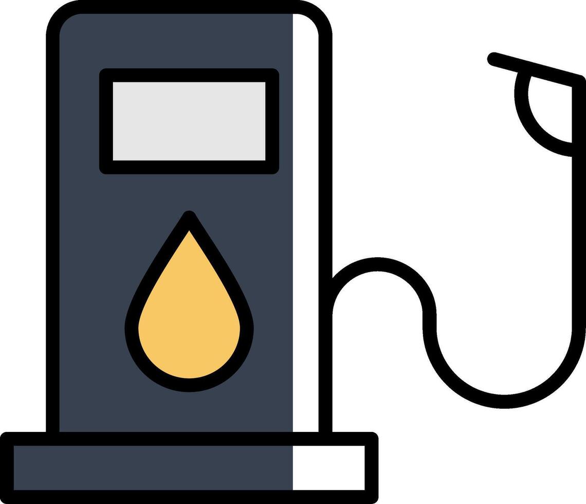 Oil Filled Half Cut Icon vector