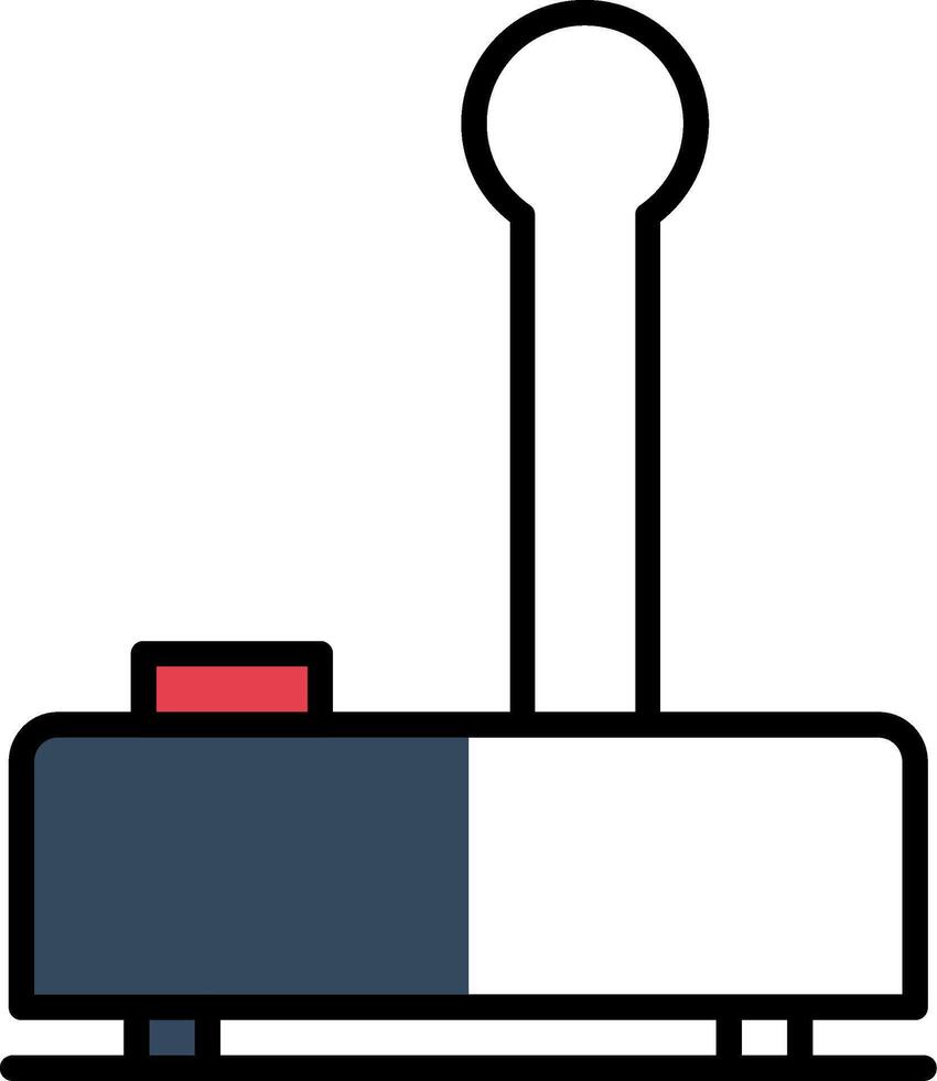 Joystick Filled Half Cut Icon vector
