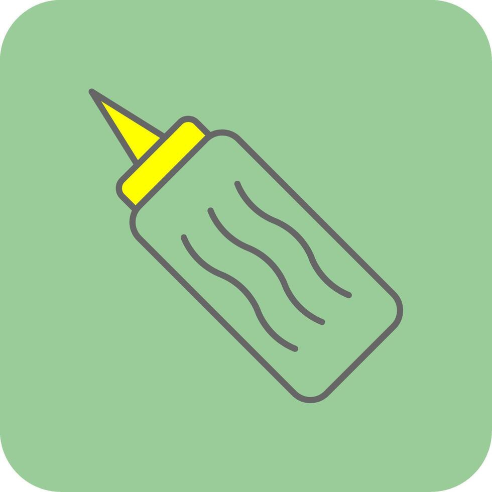 Mayonnaise Filled Yellow Icon vector