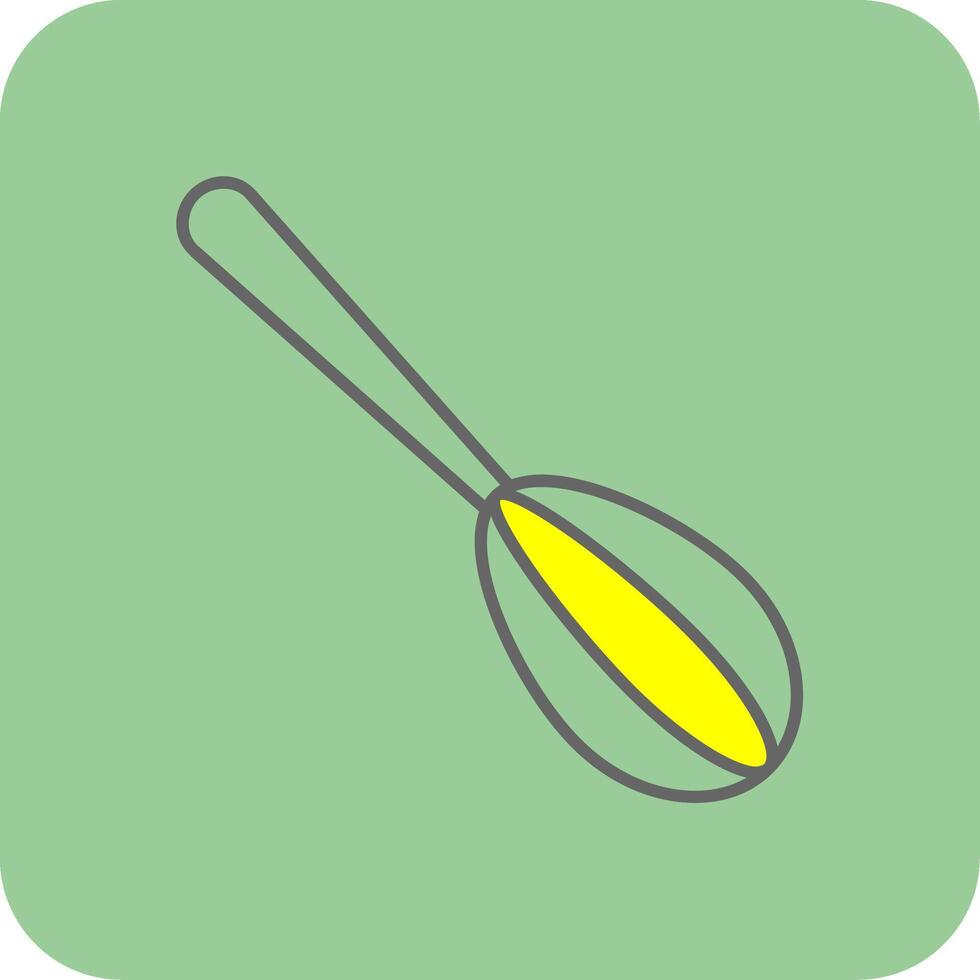 Mixing Filled Yellow Icon vector