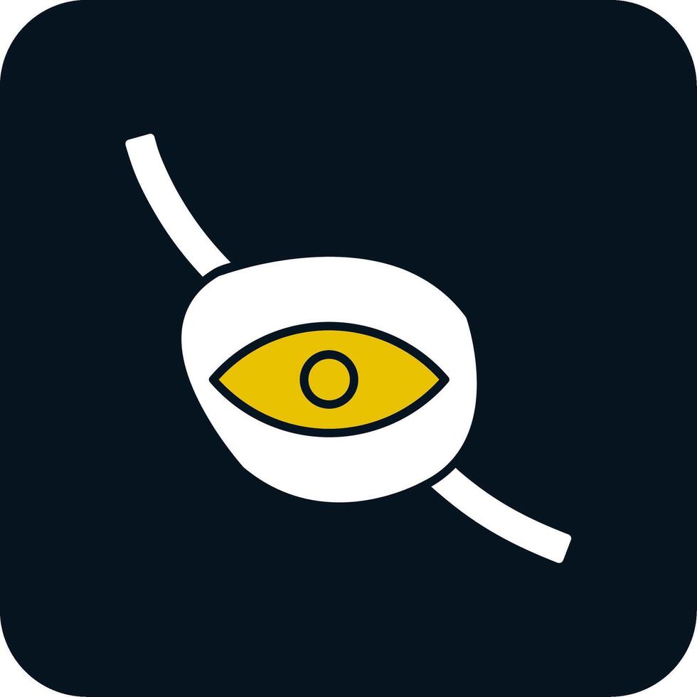 Eyepatch Glyph Two Color Icon vector