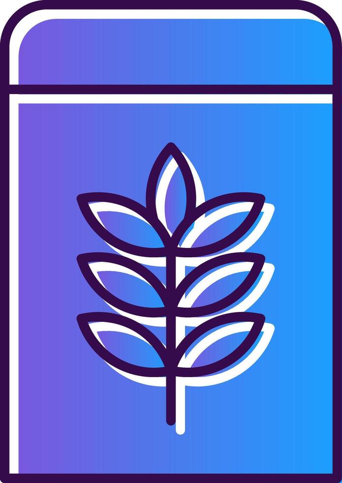 Flour Gradient Filled Icon vector