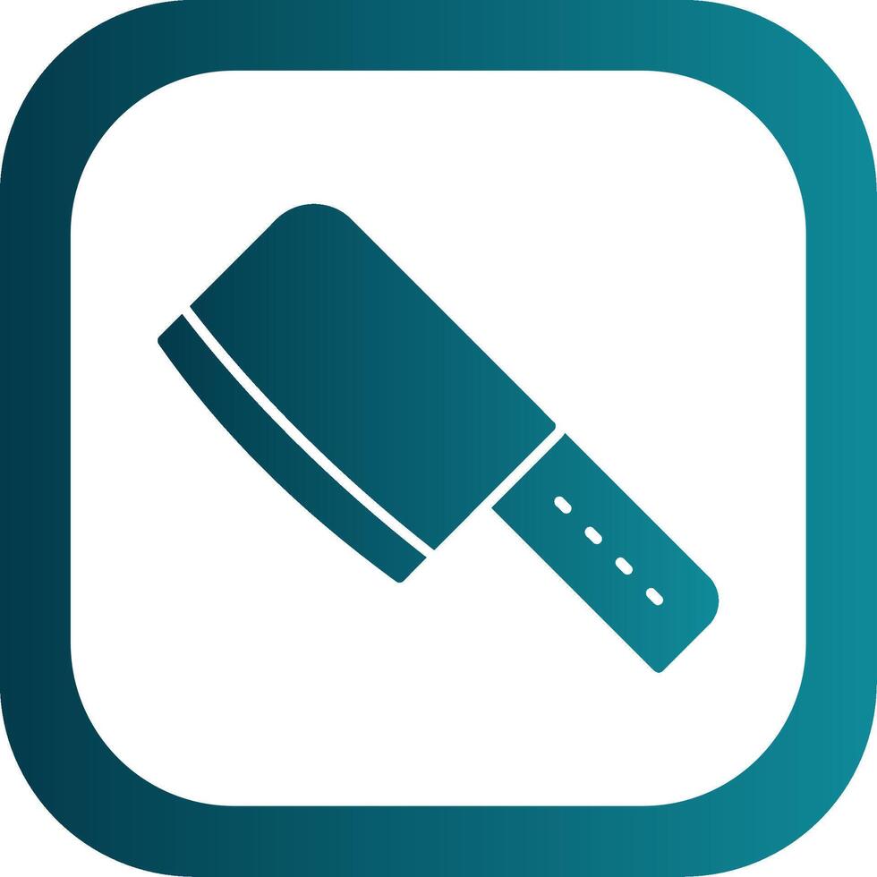 Cleaver Glyph Gradient Round Corner Icon vector