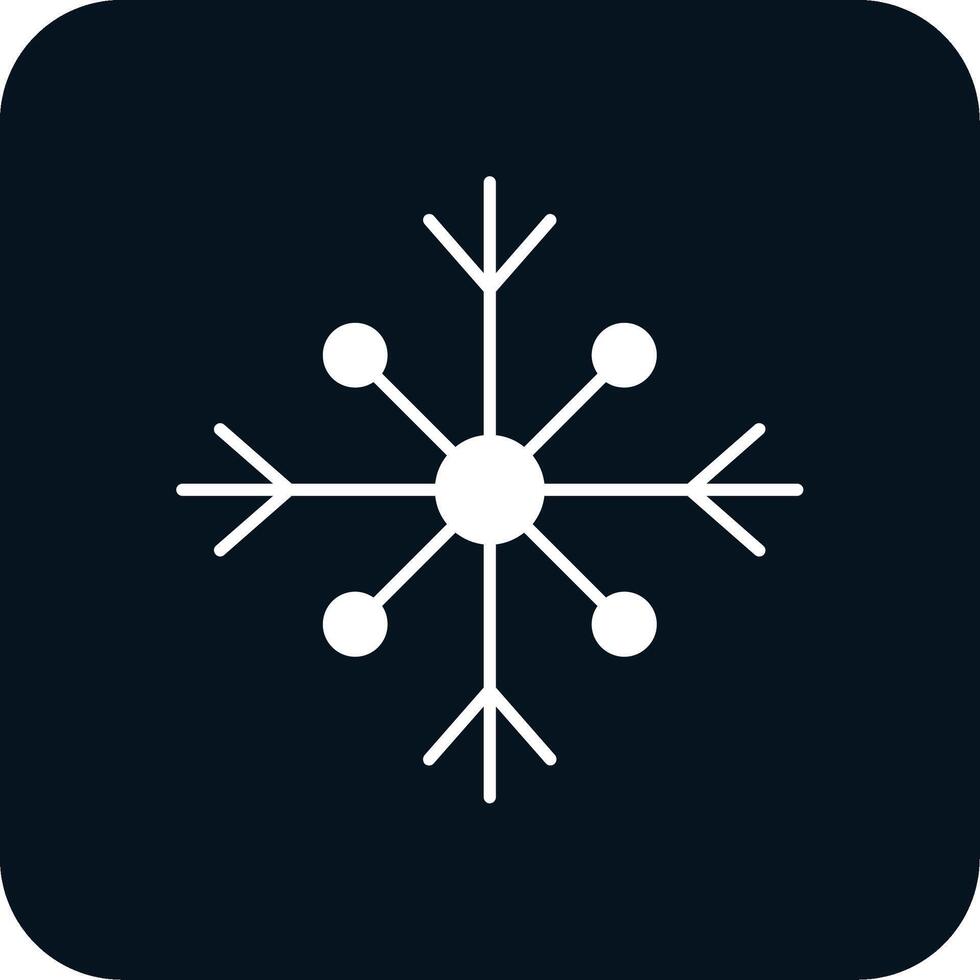 Snow Glyph Two Color Icon vector