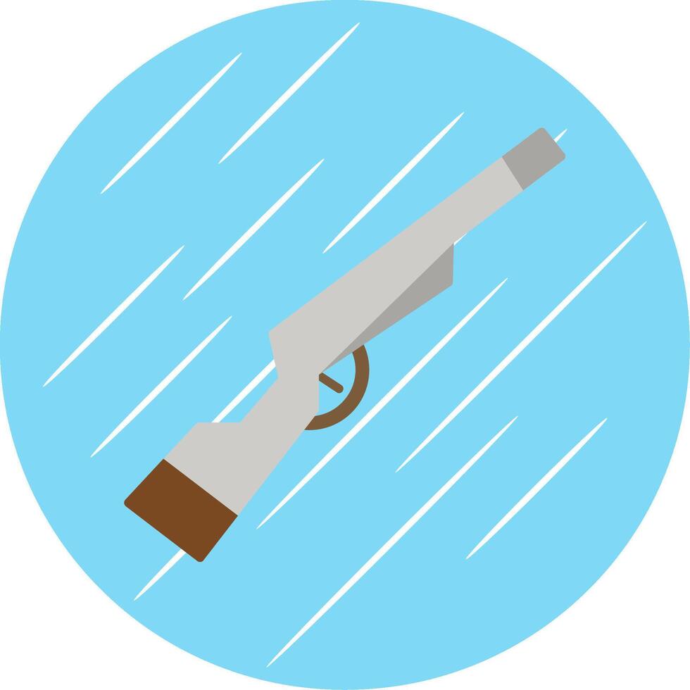 Shotgun Flat Blue Circle Icon vector
