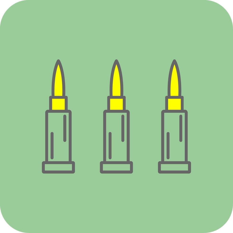 Bullets Filled Yellow Icon vector