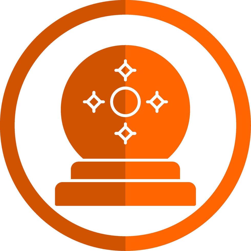 fortuna cajero glifo naranja circulo icono vector